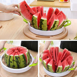 Large Watermelon cutter Convenient Kitchen accessories Cutting Tools Watermelon Slicer Fruit Cutter Kitchen Muti-function Cutter - Moon Discount