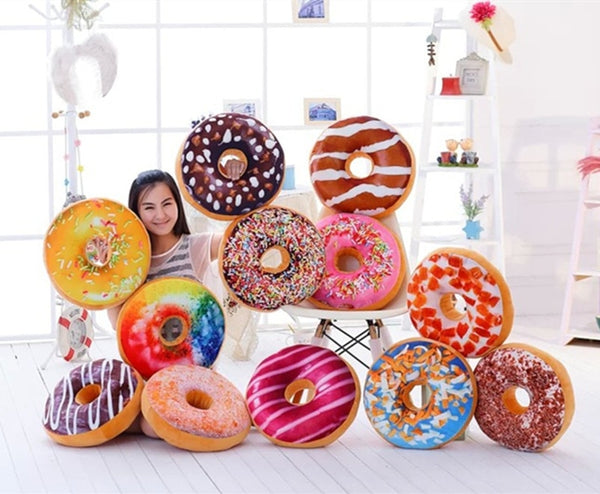 Plush Pillow Food Lifelike (Donuts Theme) | Moon Discount - Moon Discount