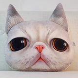 stuffed plush cat pillow