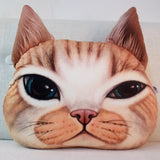 stuffed plush cat pillow