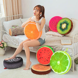 stuffed plush fruit cushion