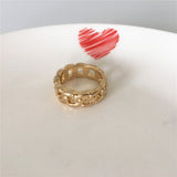 Chic Chunky Midi Vintage Ring | Moon Discount
