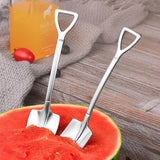 2PCS Set Cute Dessert Spoons Shovel Shape Retro - Moon Discount