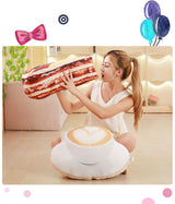 stuffed plush cake pillow
