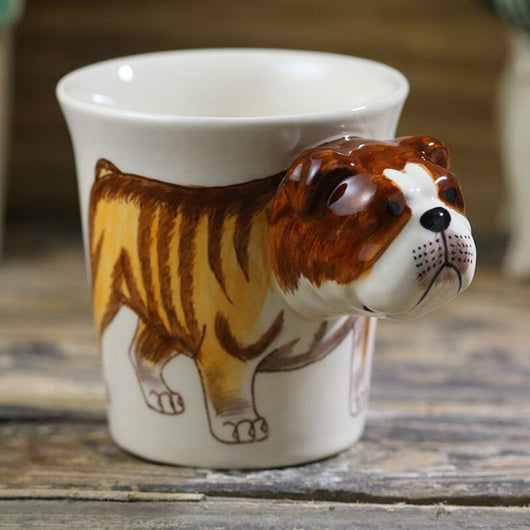 Cute Bulldog Ceramic Mug | Moon Discount